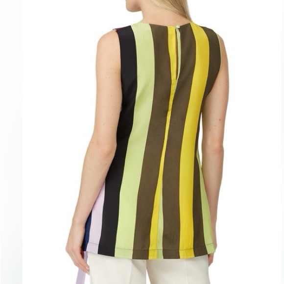 (A10) Diane von Furstenberg Sedona Sleeveless Tie-Front Silk Top Size M, GUC - Picture 3 of 12